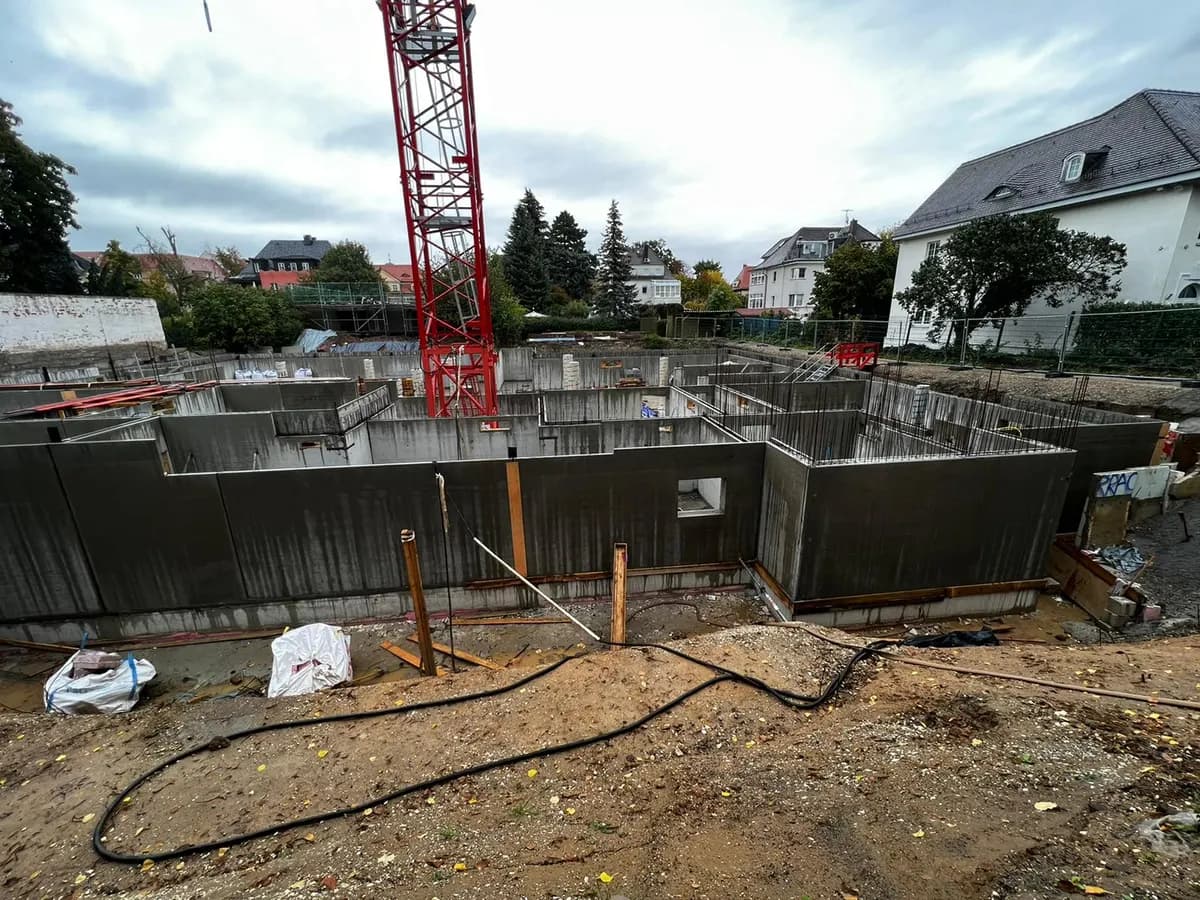 Rohbau Naunhofer Straße, Baustellenfoto 3